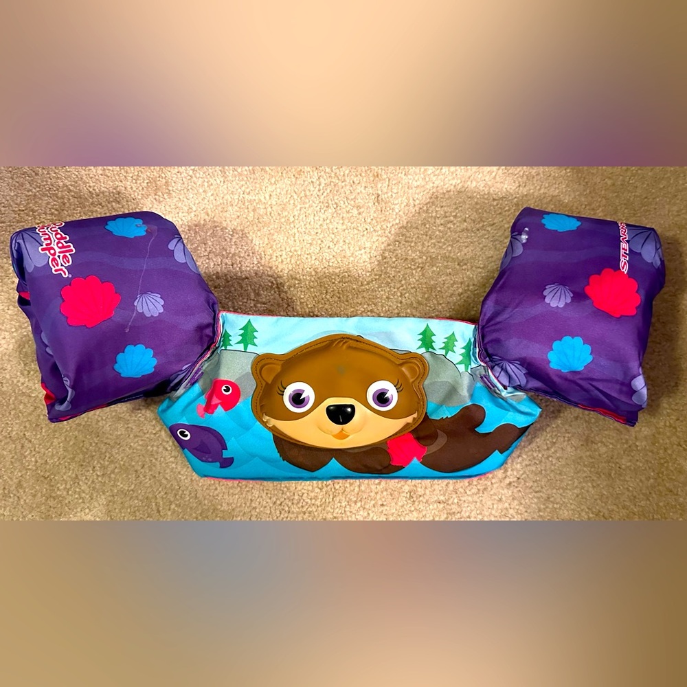 Stearns Puddle Jumper Kids Deluxe Life Vest Float w/ 3D Otter Character 30-50lbs